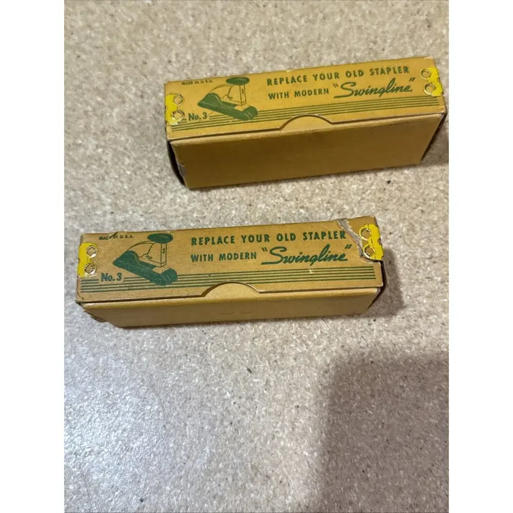 VTG Staple Boxes Lot – Apollo Stationery & Bostitch – Old Office Supplies